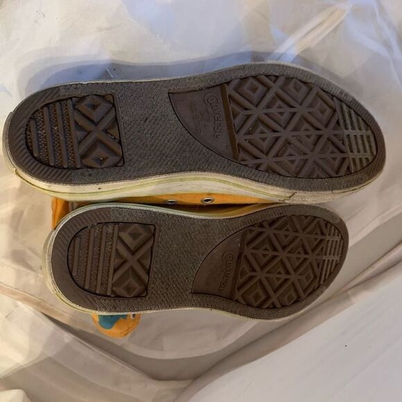 Converse Unisex Size 3 Orange Blue Cat High Top Sneakers - Picture 11 of 13